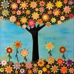 Large Wood Block Print of m..