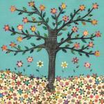 Art Print - Retro Flower Tr..