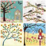 Art Print Set 5" by 5&..