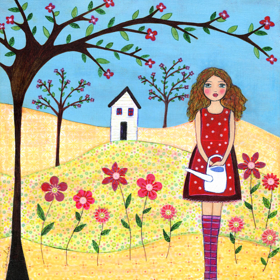  Art Print - Flower Garden